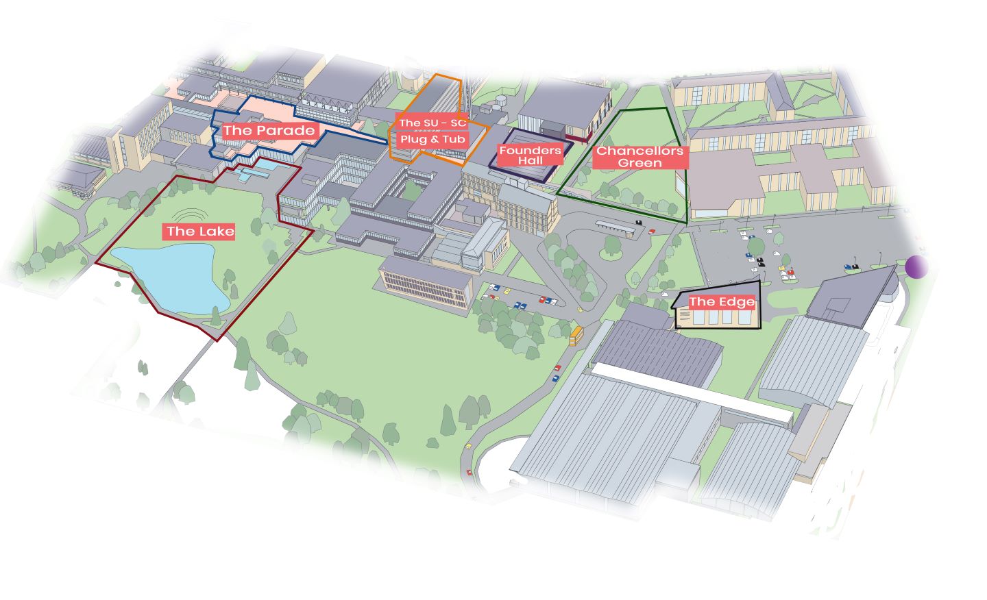 Map of Bath university campus for Freshres week 